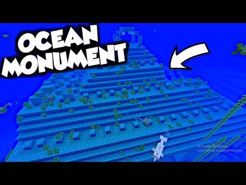 Minecraft Tutorial: How to Find AND Clear an OCEAN MONUMENT!