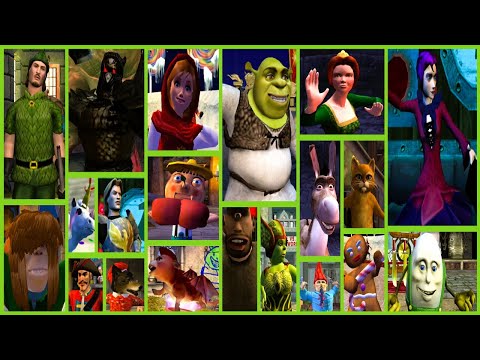 Shrek Super Slam All Character's Super Slams