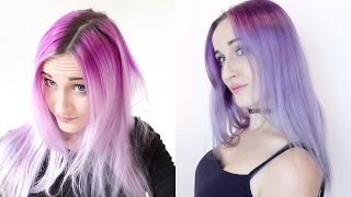 Sterling Silver Hair Dye Over Faded Purple!