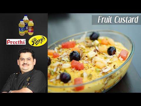 Venkatesh Bhat makes Fruit custard summer special | mixed fruits custard