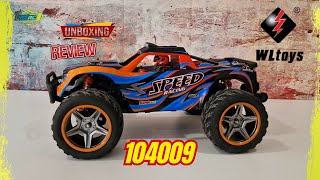 ⚡RC barato y divertido⚡ 🔰WLTOYS 104009🔰 Unboxing & Review