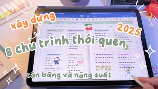 🌱8 chu trình thói quen bạn cần có trong năm 2025 cho một cuộc sống cân bằng và năng suất 💫