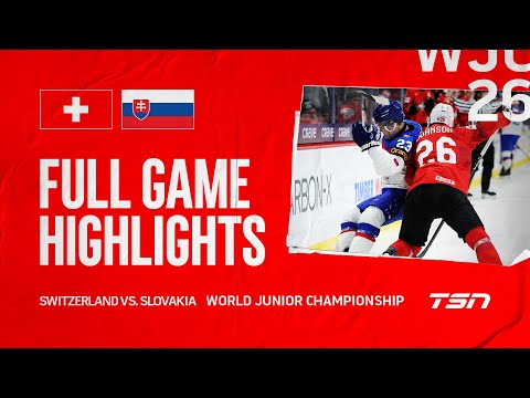 Switzerland vs. Slovakia FULL GAME HIGHLIGHTS | 2026 World Junior Championship