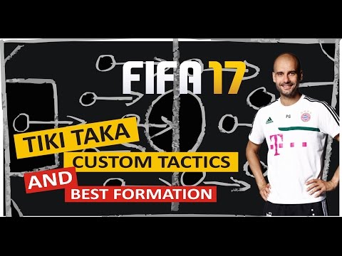 FIFA 17 CUSTOM TACTICS and TOP FORMATION .. PLAYING TIKI TAKA