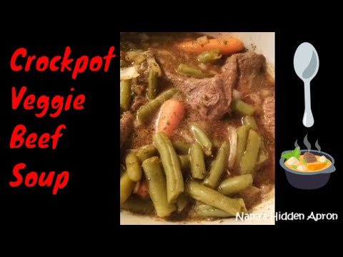 Crock Pot Veggie Beef Soup