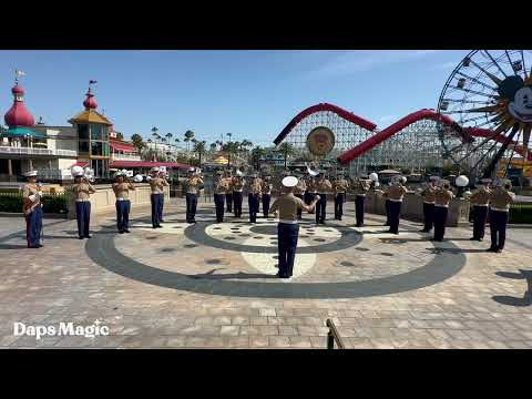 1st Marine Division Band in Disney California Adventure for Independence Day 4K