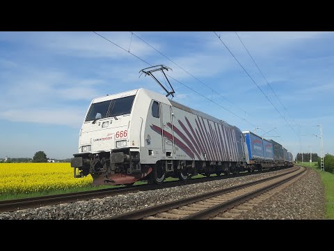 Führerstandsmitfahrt München Ost Rbf - Fulda mit der Baureihe 185, Teil 1 von München nach Augsburg