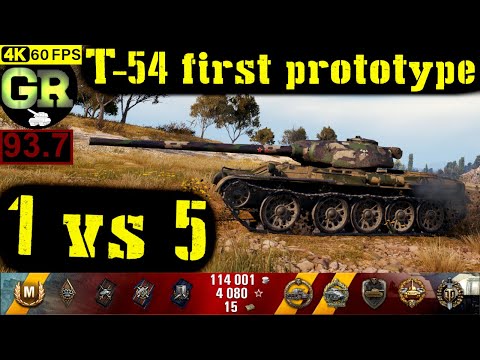 94_World of Tanks T-54 first prototype WoT Replay - 9 Kills 6.3K DMG(Patch 1.4.0)