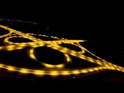 Węzeł Lublin Sławinek za dnia i w nocy