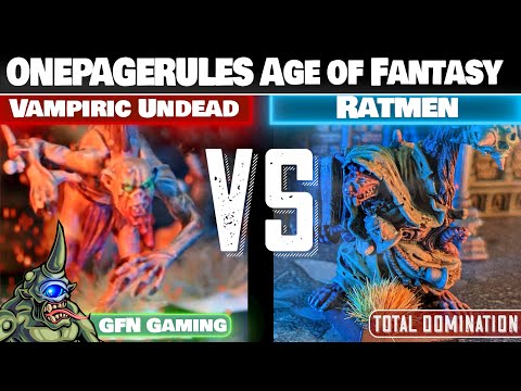 Ratmen VS Vampiric Undead - OnePageRules Age of Fantasy Battle Report