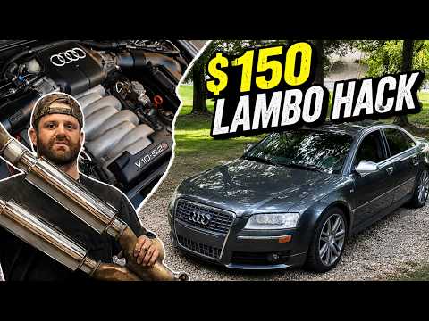 I Tried Turning My Audi S8 V10 Into a Lamborghini... for $150