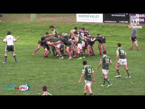2016 NHRU Round 15 - Premier 2 Highlights - Maitland v Merewether