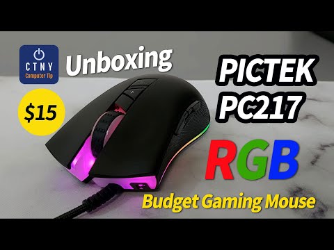 PICTEK PC217 Budget Gaming RGB Mouse Under $20