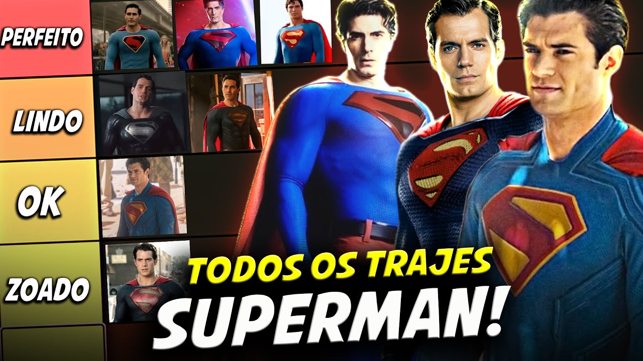 HENRY CAVILL ERA MELHOR?! TODOS OS TRAJES SUPERMAN DO PIOR AO MELHOR @SpencerNaArea @EspacoNerd_