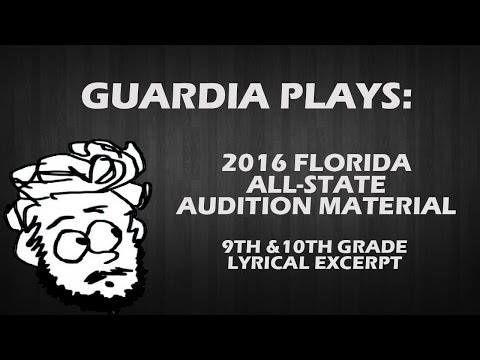 Guardia Plays: 2016 Florida All State Audition Euphonium -  9th and 10th Grade Lyrical Excerpt