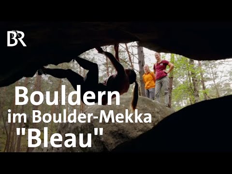 Bouldern in den Wäldern von Fontainebleau | Sandsteinblöcke im Bleau | Bergauf-Bergab | Berge | BR