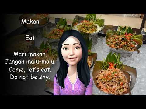 Speak Malay Conversation with Learn Malay Food Vocabulary Sentence - Makan - eat