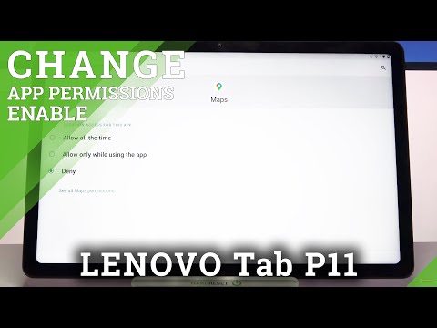 How to Change Apps Permissions in LENOVO Tab P11 – Set Up Apps Permissions