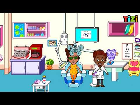 Treat Patient with Sore Eyes in TIZI TOWN HOSPITAL GAME🏥 | Pretend Play game