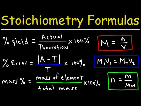 Stoichiometry Formulas and Equations - College Chemistry