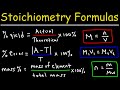 Stoichiometry Formulas And Equations College Chemistry