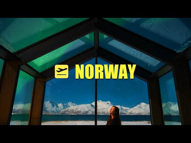Travel vlog - I Stayed In A Glass House For My First Time In Snow | Aera Hotel Norway