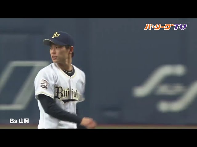 バファローズ・山岡 5球で3アウト