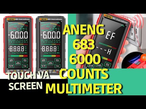 Цифровой мультиметр ANENG 683, AC/DC, 6000 отсчетов,сенсорный экран, Li-ion 3.7V 2800mAh - фото 1 - id-p1832784901