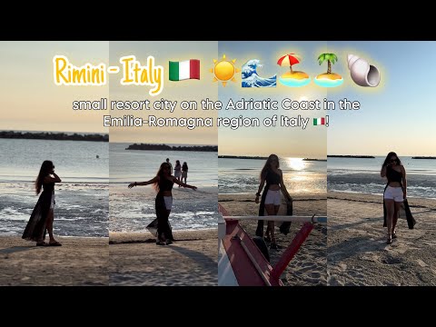 Rimini - Italy 🇮🇹 ☀️🌊🏖️🏝️🐚 -  small resort city on the Adriatic Coast in the Emilia-Romagna 🇮🇹Italy!