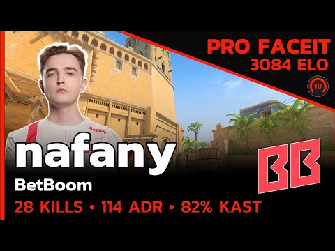 CS2 POV | nafany BetBoom HAS A SIXTH SENSE on FACEIT🔥 w/juanflatroo/syrsoN (MIRAGE) FACEIT LVL 10