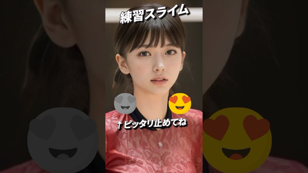 クリスマス🎄練習スライム　#かわいい #ピタ止めチャレンジ #バレーボール #ピタ止め画像 #shorts