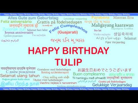 Tulip   Languages Idiomas - Happy Birthday
