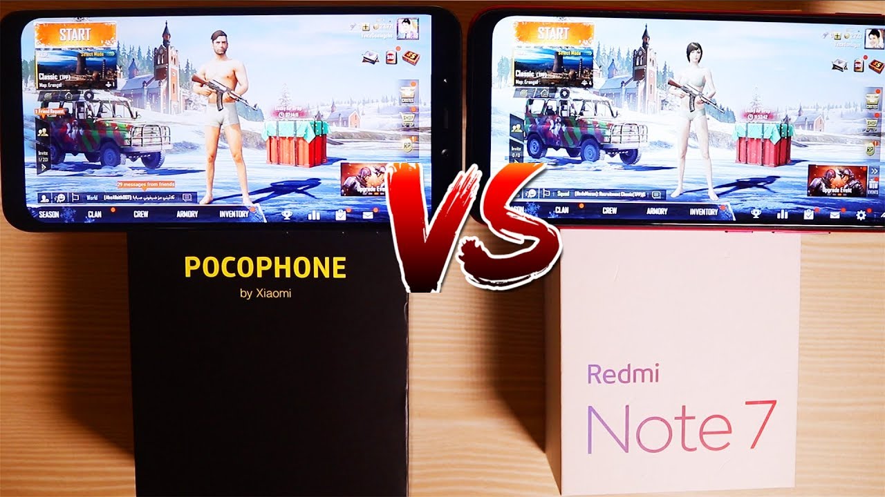 Redmi Note 7 Vs Pocophone F1 - Design, Speed, Gaming