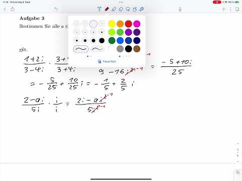 A3 – Komplexe Zahlen -Auflösen (Klausur SoSe 2022)
