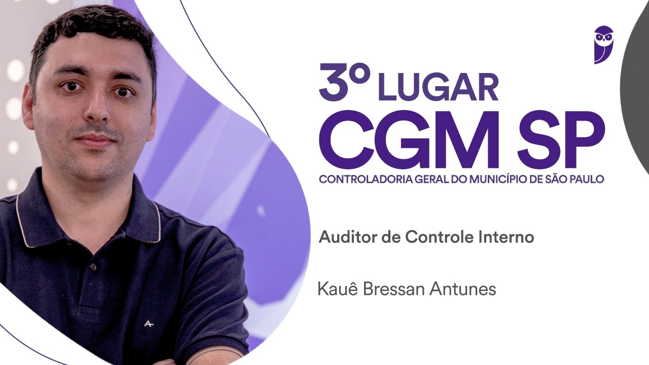 Baile dos Primeiros: Kauê Antunes, aprovado em 3º lugar para Auditor de Controle Interno na CGM-SP
