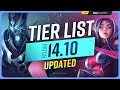 NEW UPDATED TIER LIST for PATCH 14.10 - League of Legends
