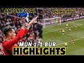 Andre Onana Save Antony Goal! Manchester United 1-1 Burnley Match Highlights