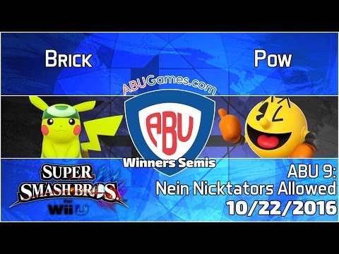 ABU Monthly 9: Brick (Pikachu) vs. Pow (Pacman) - Smash 4 Winners Semis
