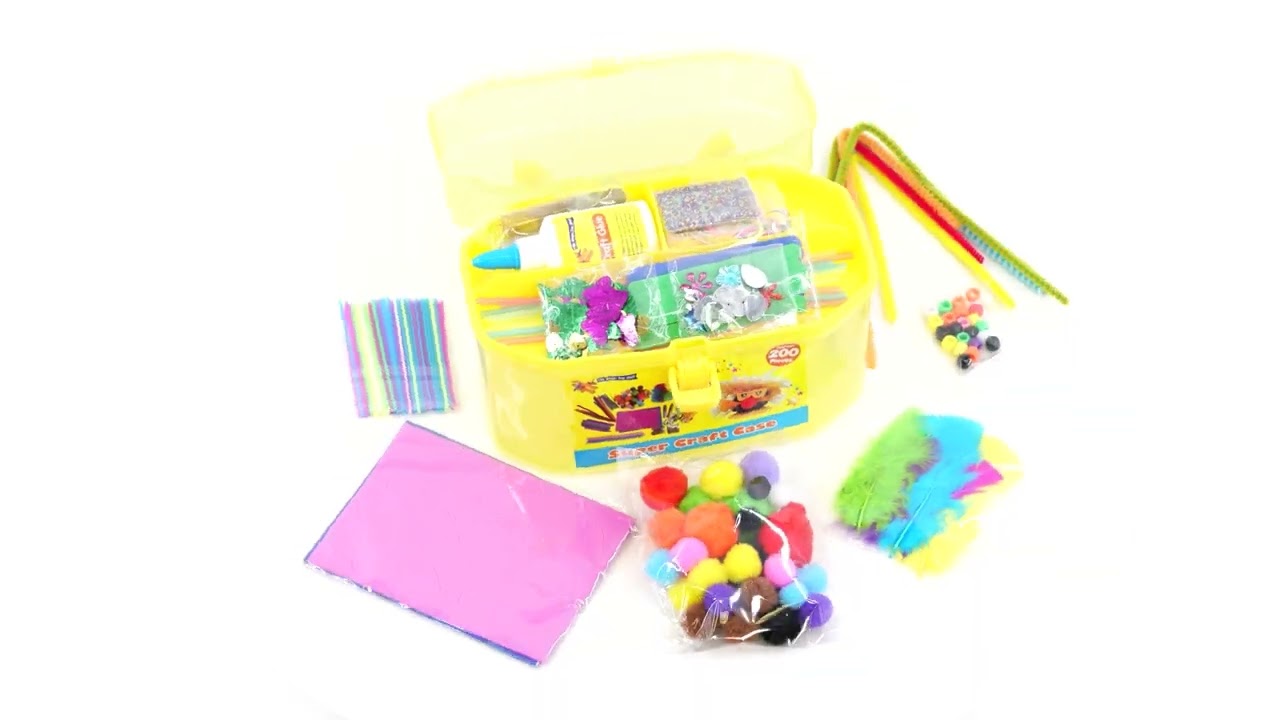 Yellow Kids Super Craft Carry Case