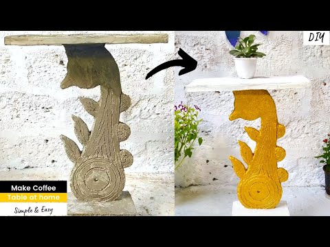 How To Make Cement Coffee Table at home - DIY Coffee Table| Cement Craft ideas | Cement Home Decor