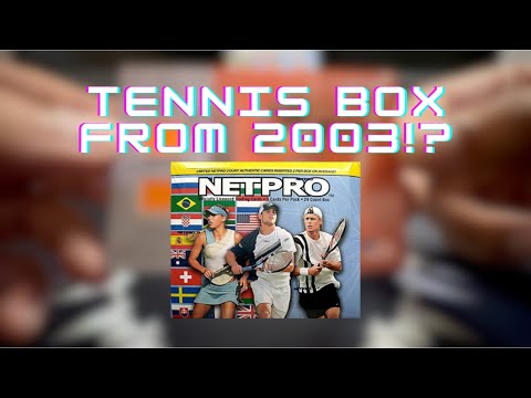 WE GOT THE GOAT! 2003 NetPro International Series Tennis Hobby Box! RAFA/FEDERER/SERENA Rookies!