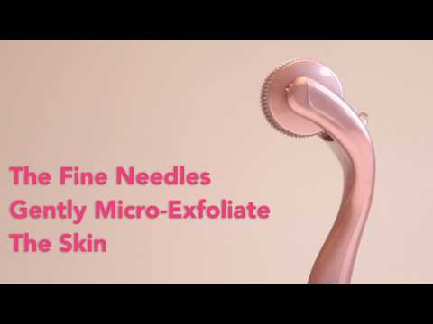 Rola dermatologica Derma Roller Micro Needling Pink