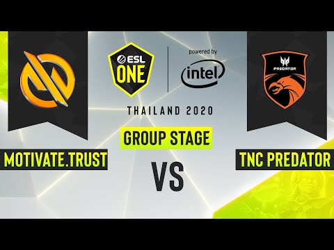 Dota2 - Motivate.Trust Gaming vs. TNC Predator - Game 1 - ESL One Thailand 2020 - Group Stage - AS