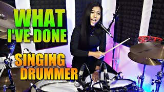 Download lagu WHAT I'VE DONE COVER BY NUR AMIRA SYAHIRA SINGING DRUMMER mp3