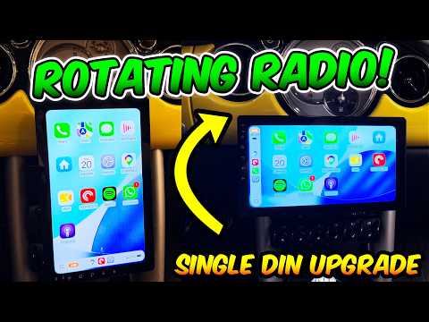 10.1 Inch Single Din Radio with CarPlay Android Auto Bluetooth 5.2 1280x720 IPS Rotatable Touchscreen Mirror Link FM/AM/RDS Radio SWC Dual USB Ports AUX TF EQ Backup Camera Support DVR video review thumbnail
