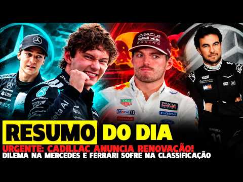 🚨URGENTE: CADILLAC RENOVA CONTRATO COM PEREZ, DILEMA NA MERCEDES COM RUSSELL E ANTONELLI | FÓRMULA 1
