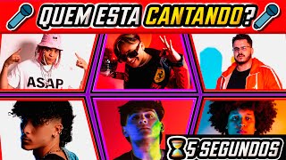 QUEM ESTÁ CANTANDO? 🎤 RAP GEEK — VOCÊ ACERTA TODAS? 🔥 Desafio!