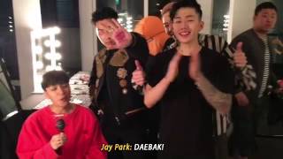 Jay Park aka AOMG's extra hyped spokeperson lol