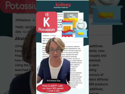 Study Highlight | Hidden Potassium Additives - Managing Potassium in Kidney Disease