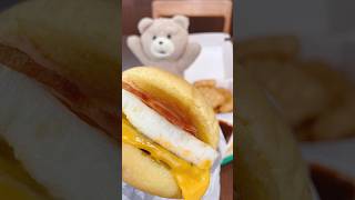 期間限定！マックの新作「牛すき焼き月見」うまっ😋くまっ🐻 #shorts